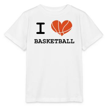 Ich liebe Basketball - Stanley/Stella Kinder T-Shirt MINI CREATOR  - Weiß - Vorne - Maike (125cm)