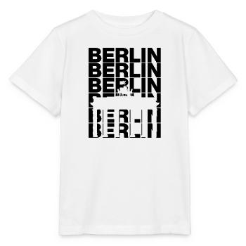 LA FIERTÉ BERLINOISE LA CAPITALE BRANDEBOURGEOISE EST BERLIN - T-shirt bio MINI CREATOR Stanley/Stella Enfant - blanc - Devant - Maike (125cm)
