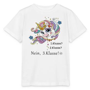 Schulkind 3.Klasse - Stanley/Stella Kinder T-Shirt MINI CREATOR  - Weiß - Vorne - Maike (125cm)