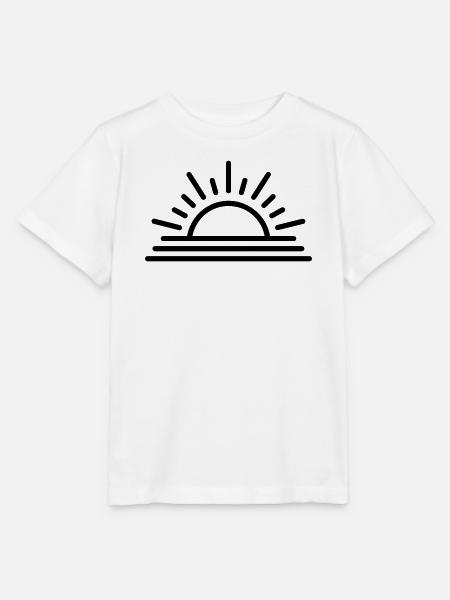 Sonnenuntergang - Stanley/Stella Kinder T-Shirt MINI CREATOR  - Weiß