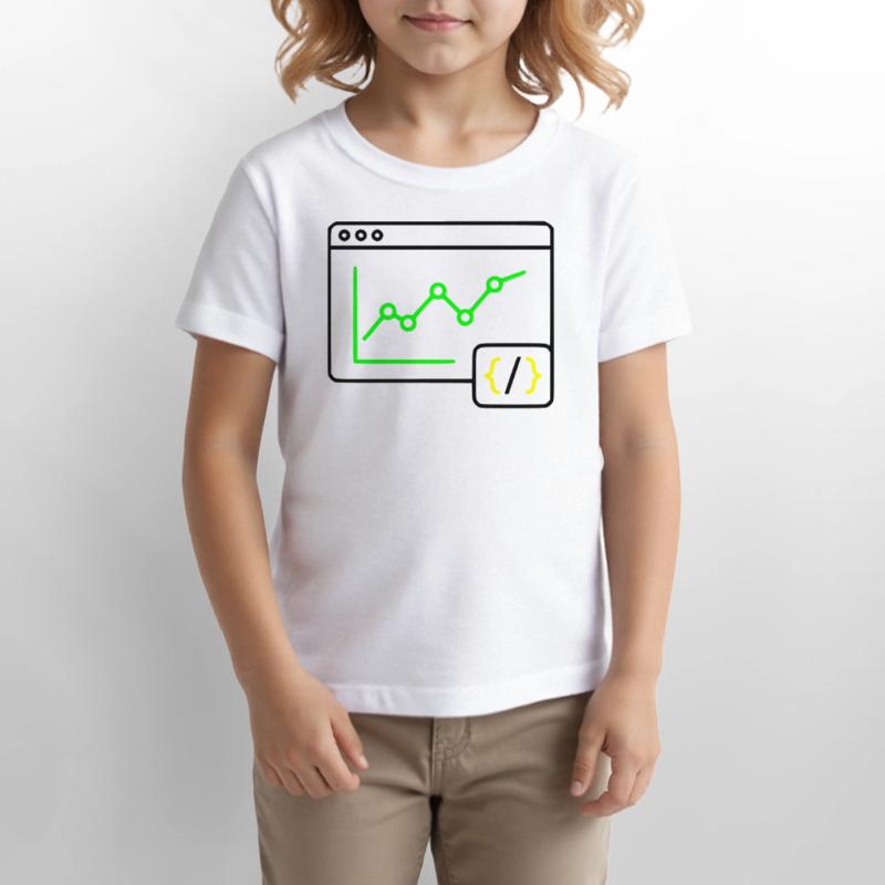 Web Analyse Chart Coding Browser Vektor Stanley/Stella Kinder T-Shirt MINI CREATOR 