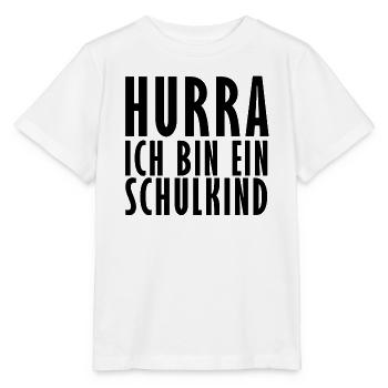 Hurra ich bin ein Schulkind - Stanley/Stella Kinder T-Shirt MINI CREATOR  - Weiß - Vorne - Maike (125cm)