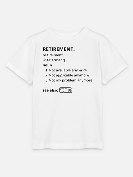 Ruhestand – lustiger Text - Stanley/Stella Kinder T-Shirt MINI CREATOR  - Weiß
