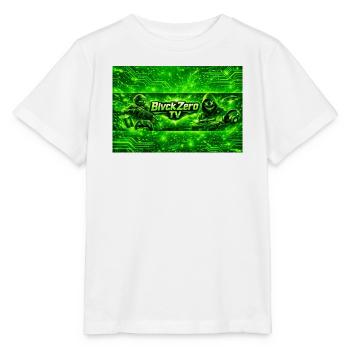 Neon Cyber Militär Logo - Stanley/Stella Kinder T-Shirt MINI CREATOR  - Weiß - Vorne - Maike (125cm)