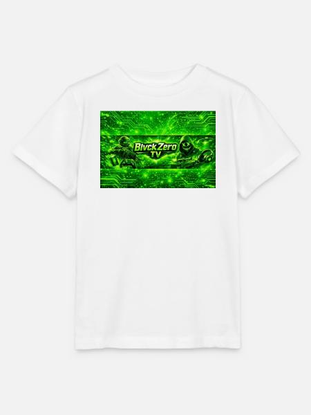 Neon Cyber Militär Logo - Stanley/Stella Kinder T-Shirt MINI CREATOR  - Weiß