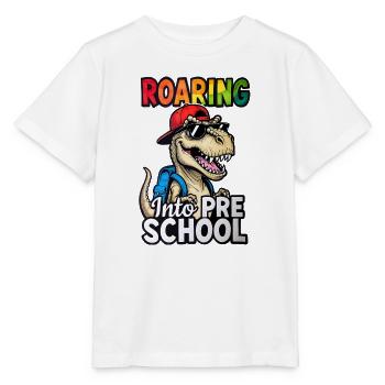 Brüllen in den Vorschul-Dinosaurier zurück zur Schule - Stanley/Stella Kinder T-Shirt MINI CREATOR  - Weiß - Vorne - Maike (125cm)