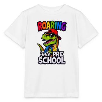 Brüllen in den Vorschul-Dinosaurier zurück zur Schule - Stanley/Stella Kinder T-Shirt MINI CREATOR  - Weiß - Vorne - Maike (125cm)