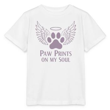 Pug Dog Nuage Ailes d’Ange Adieu Deuil - T-shirt bio MINI CREATOR Stanley/Stella Enfant - blanc - Devant - Maike (125cm)