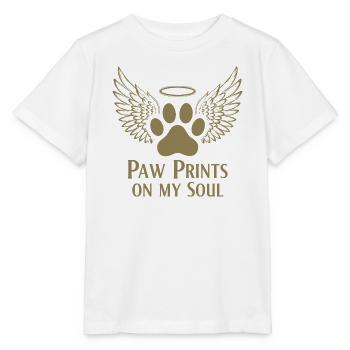 Pug Dog Nuage Ailes d’Ange Adieu Deuil - T-shirt bio MINI CREATOR Stanley/Stella Enfant - blanc - Devant - Maike (125cm)