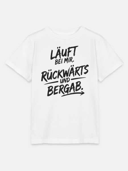 Läuft bei mir – rückwärts & bergab - Stanley/Stella Kinder T-Shirt MINI CREATOR  - Weiß