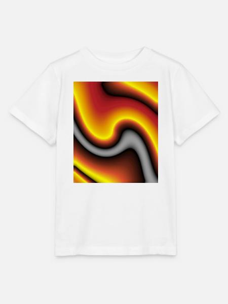 Lava-Welle Farbenspiel - Stanley/Stella Kinder T-Shirt MINI CREATOR - Weiß