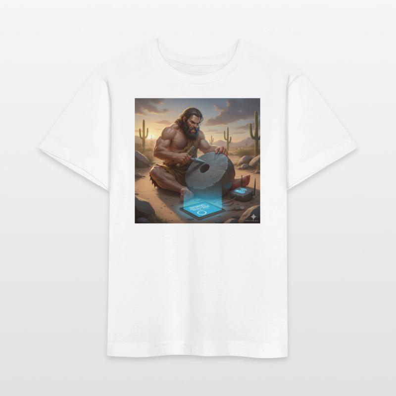 Caveman Tech Support - The First Tutorial Stanley/Stella MINI CREATOR Kids’ T-Shirt