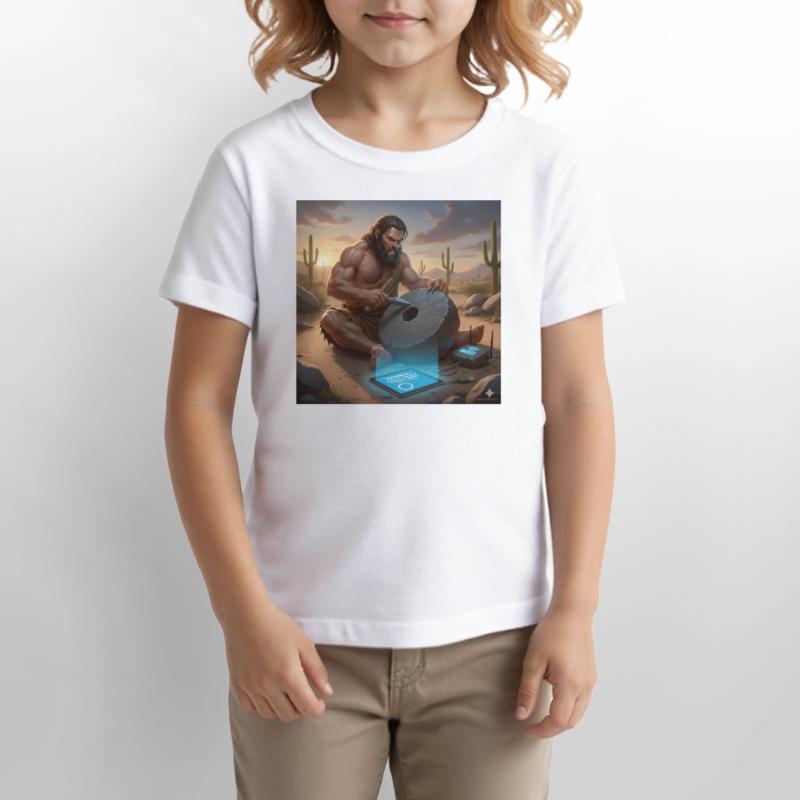Caveman Tech Support - The First Tutorial Stanley/Stella MINI CREATOR Kids’ T-Shirt