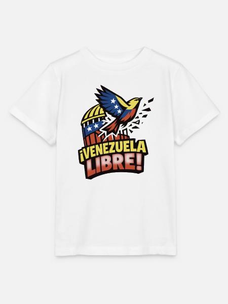 Freies Venezuela - Stanley/Stella Kinder T-Shirt MINI CREATOR - Weiß
