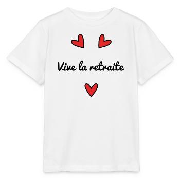 RETRAITE. RETRAITE. RETRAITEE. RETRAITE - T-shirt bio MINI CREATOR Stanley/Stella Enfant - blanc - Devant - Maike (125cm)