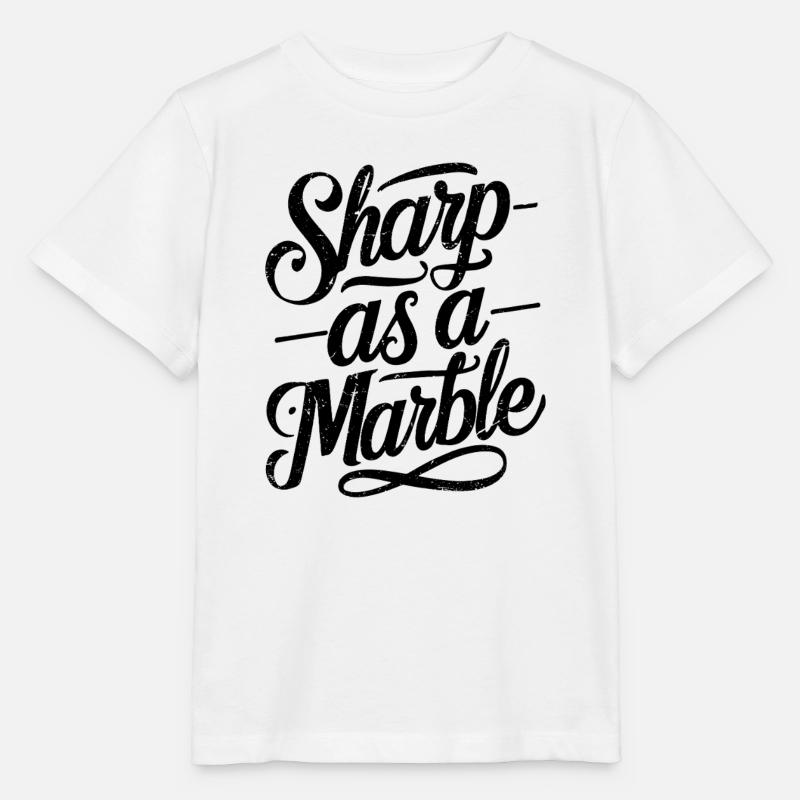 Sharp as a Marble - Stanley/Stella MINI CREATOR Kids’ T-Shirt - white