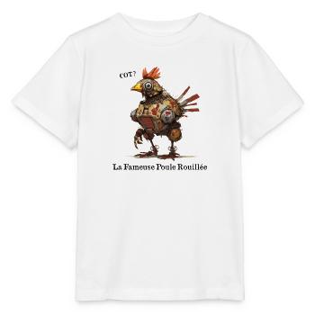 DIE BERÜHMTE ROSTIGE HUHN! - Stanley/Stella Kinder T-Shirt MINI CREATOR  - Weiß - Vorne - Maike (125cm)