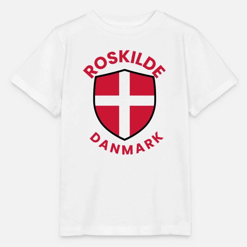 Roskilde-Dänemark-Schild - Stanley/Stella Kinder T-Shirt MINI CREATOR  - Weiß