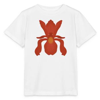 Flamme d’Iris Cramoisi - T-shirt bio MINI CREATOR Stanley/Stella Enfant - blanc - Devant - Maike (125cm)