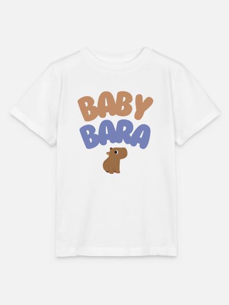 Baby Bara Capybara - Stanley/Stella Kinder T-Shirt MINI CREATOR  - Weiß