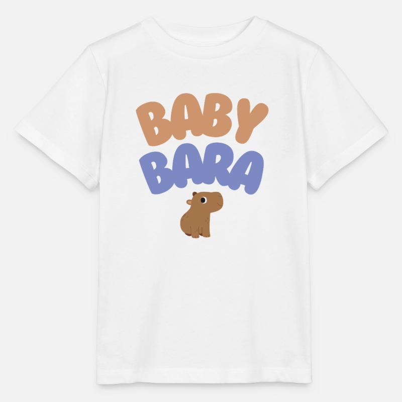 Bébé Bara Capybara - T-shirt bio MINI CREATOR Stanley/Stella Enfant - blanc