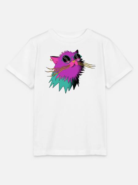 Party_Cat - Stanley/Stella Kinder T-Shirt MINI CREATOR  - Weiß