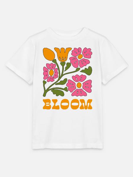 Blütenpracht Pop Art - Stanley/Stella Kinder T-Shirt MINI CREATOR - Weiß
