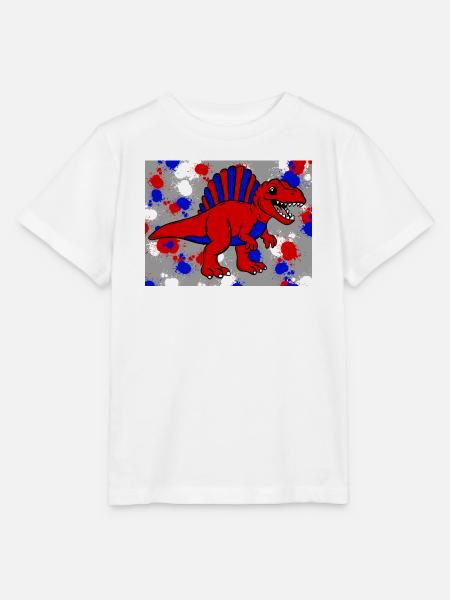 Spinosaurus Dino - Stanley/Stella Kinder T-Shirt MINI CREATOR - Weiß