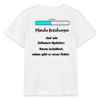 Progress Bar Blue Pattern - Stanley/Stella MINI CREATOR Kids’ T-Shirt - white - Front - Maike (125cm)