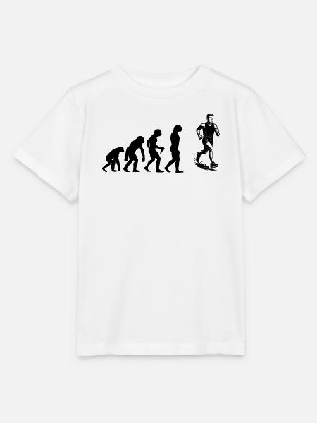 Minimalistisches Running Motiv - Stanley/Stella Kinder T-Shirt MINI CREATOR  - Weiß
