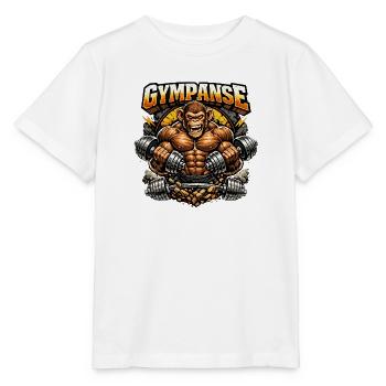 Der sportlichste Affe im Gym - Gympanse - Stanley/Stella Kinder T-Shirt MINI CREATOR  - Weiß - Vorne - Maike (125cm)