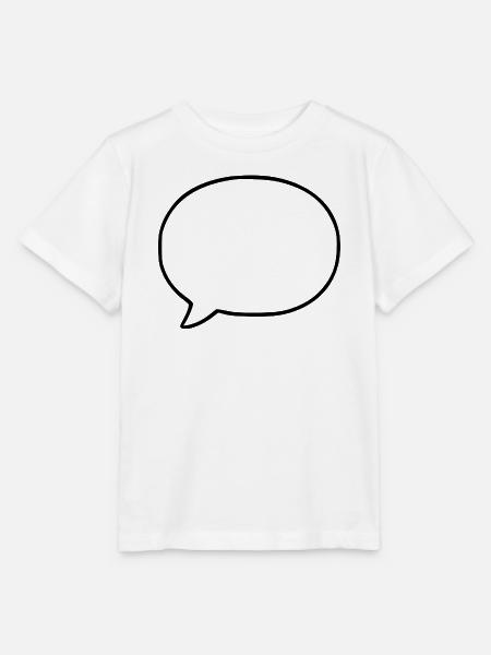 Sprechblase Comic selbst gestalten personalisieren - Stanley/Stella Kinder T-Shirt MINI CREATOR - Weiß