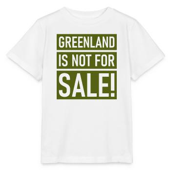 Greenland is not for Sale - Greenland - Denmark - Stanley/Stella MINI CREATOR Kids’ T-Shirt - white - Front - Maike (125cm)