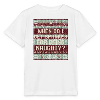 Quand serai-je puni ? Noël coquin - T-shirt bio MINI CREATOR Stanley/Stella Enfant - blanc - Devant - Maike (125cm)