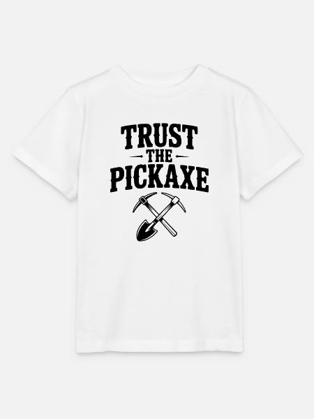 Vertraue der Spitzhacke - Stanley/Stella Kinder T-Shirt MINI CREATOR - Weiß