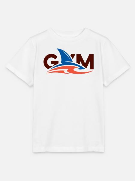Wave Crest Gym-Logo - Stanley/Stella Kinder T-Shirt MINI CREATOR  - Weiß