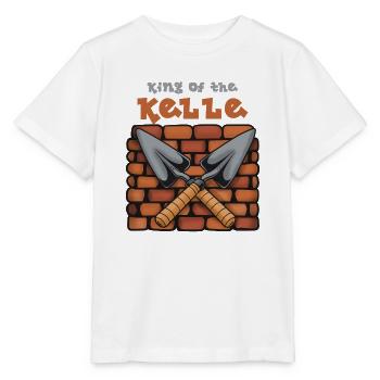 Roi de la truelle : Maître Maçon - T-shirt bio MINI CREATOR Stanley/Stella Enfant - blanc - Devant - Maike (125cm)