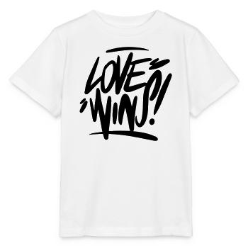 L’amour gagne, l’amour gagne - T-shirt bio MINI CREATOR Stanley/Stella Enfant - blanc - Devant - Maike (125cm)