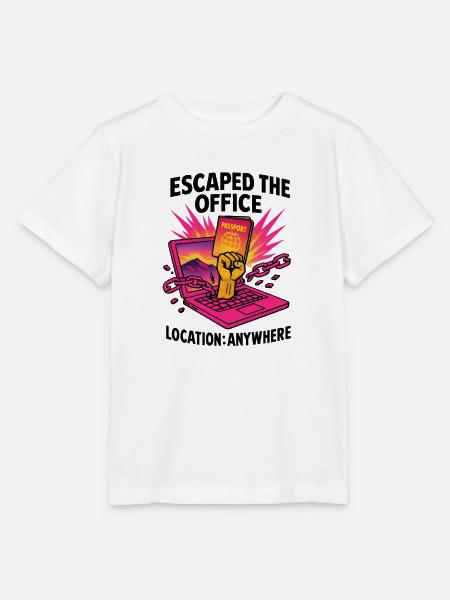Telearbeit – Telearbeit – Voll-Fernarbeit - Stanley/Stella Kinder T-Shirt MINI CREATOR - Weiß