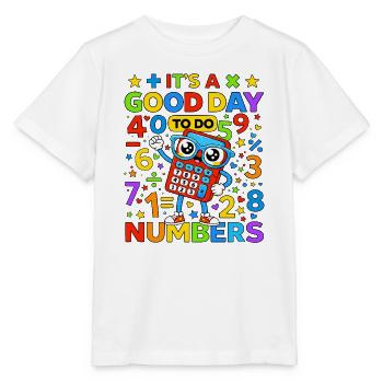 Vibrant Numbers Calculator - Stanley/Stella MINI CREATOR Kids’ T-Shirt - white - Front - Maike (125cm)