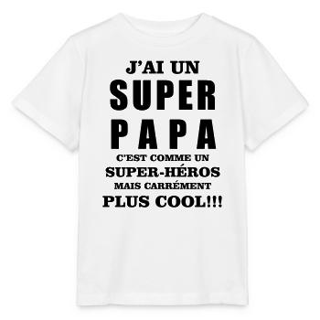 Super papa - T-shirt bio MINI CREATOR Stanley/Stella Enfant - blanc - Devant - Maike (125cm)
