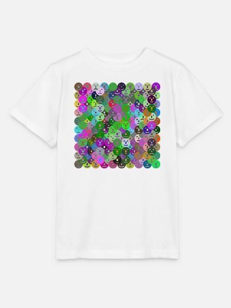 Gesichter Collage - Stanley/Stella Kinder T-Shirt MINI CREATOR - Weiß