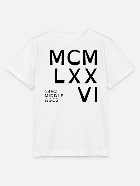 1976_COMPANY_black - Stanley/Stella Kinder T-Shirt MINI CREATOR - Weiß