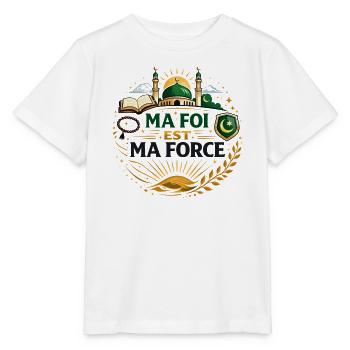 Message religieux musulman, spiritualité islamique - T-shirt bio MINI CREATOR Stanley/Stella Enfant - blanc - Devant - Maike (125cm)