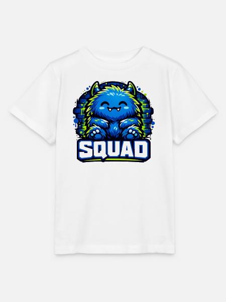 Blauer Monster Squad Logo - Stanley/Stella Kinder T-Shirt MINI CREATOR - Weiß