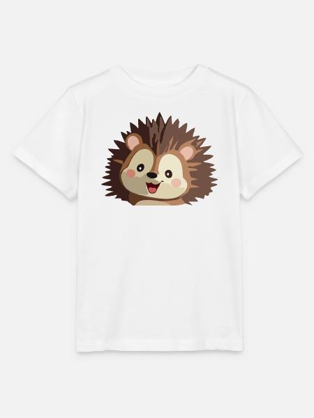Kuscheliger Igelgrafik - Stanley/Stella Kinder T-Shirt MINI CREATOR - Weiß