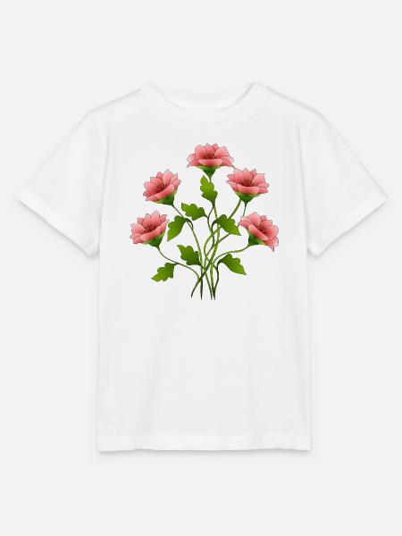 Blumen - Stanley/Stella Kinder T-Shirt MINI CREATOR  - Weiß