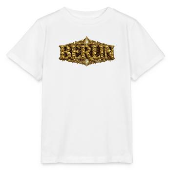 Barocker BERLIN mit Totenschädel - Stanley/Stella Kinder T-Shirt MINI CREATOR  - Weiß - Vorne - Maike (125cm)