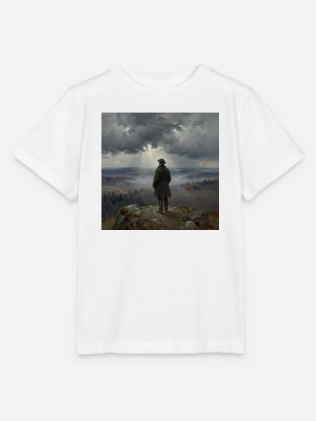 Blick in den Nebelberge - Stanley/Stella Kinder T-Shirt MINI CREATOR  - Weiß