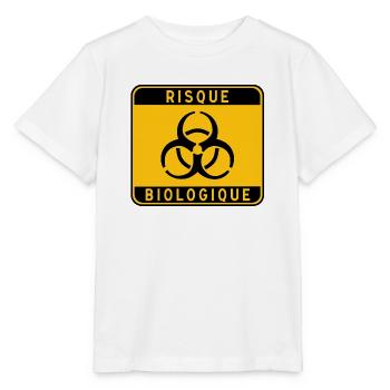 panneau_RISQUE_BIOLOGIQUE_31 - Stanley/Stella Kinder T-Shirt MINI CREATOR  - Weiß - Vorne - Maike (125cm)